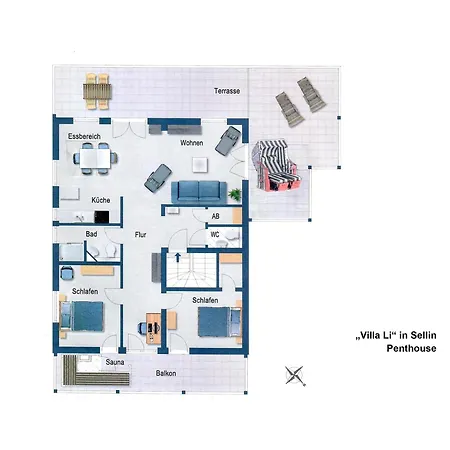 Li - Penthouse Lägenhet *